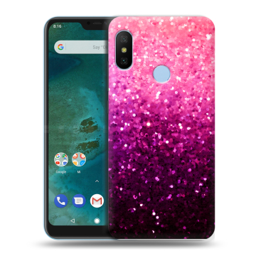Пластиковый чехол на Xiaomi Mi A2 Lite с принтом Блестки