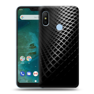 Пластиковый чехол на Xiaomi Mi A2 Lite с принтом Текстура металла Пластиковый чехол на Xiaomi Mi A2 Lite с принтом Текстура металла