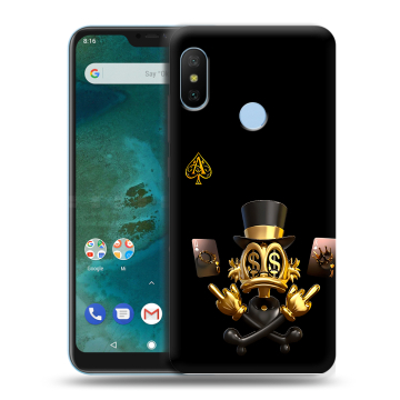 Пластиковый чехол на Xiaomi Mi A2 Lite с принтом Золотой скрудж макдак