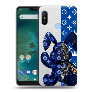 Пластиковый чехол на Xiaomi Mi A2 Lite с принтом Луи робот Пластиковый чехол на Xiaomi Mi A2 Lite с принтом Луи робот