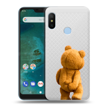 Пластиковый чехол на Xiaomi Mi A2 Lite с принтом Медведь Пластиковый чехол на Xiaomi Mi A2 Lite с принтом Медведь