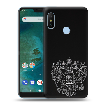 Пластиковый чехол на Xiaomi Mi A2 Lite с принтом Герб России