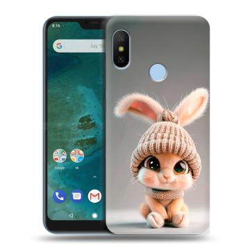 Пластиковый чехол на Xiaomi Mi A2 Lite с принтом Кролик