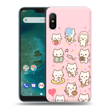 Пластиковый чехол на Xiaomi Mi A2 Lite с принтом Hello Kitty Хелоу Кити Пластиковый чехол на Xiaomi Mi A2 Lite с принтом Hello Kitty Хелоу Кити