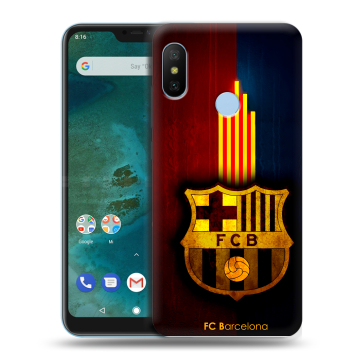 Пластиковый чехол на Xiaomi Mi A2 Lite с принтом Барселона Barcelona