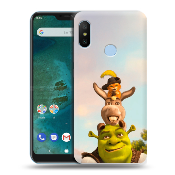 Пластиковый чехол на Xiaomi Mi A2 Lite с принтом Шрек Shrek Пластиковый чехол на Xiaomi Mi A2 Lite с принтом Шрек Shrek