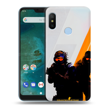 Пластиковый чехол на Xiaomi Mi A2 Lite с принтом Контер страйк Counter strike Пластиковый чехол на Xiaomi Mi A2 Lite с принтом Контер страйк Counter strike