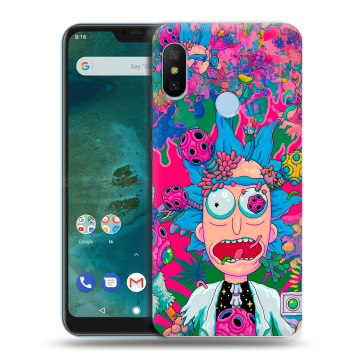 Пластиковый чехол на Xiaomi Mi A2 Lite с принтом Рик и Морти Rick Morty Пластиковый чехол на Xiaomi Mi A2 Lite с принтом Рик и Морти Rick Morty