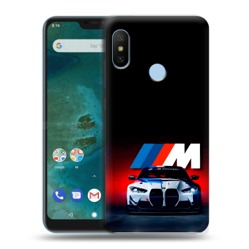 Пластиковый чехол на Xiaomi Mi A2 Lite с принтом БМВ BMW