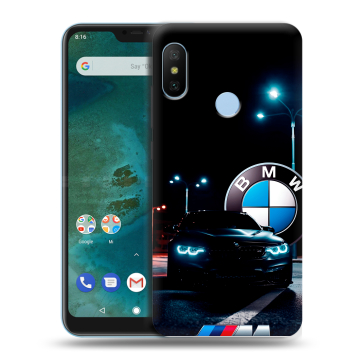 Пластиковый чехол на Xiaomi Mi A2 Lite с принтом БМВ BMW