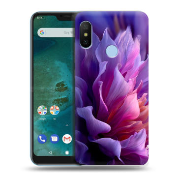 Пластиковый чехол на Xiaomi Mi A2 Lite с принтом женский цветы Пластиковый чехол на Xiaomi Mi A2 Lite с принтом женский цветы