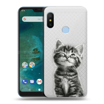 Пластиковый чехол на Xiaomi Mi A2 Lite с принтом Котенок Пластиковый чехол на Xiaomi Mi A2 Lite с принтом Котенок