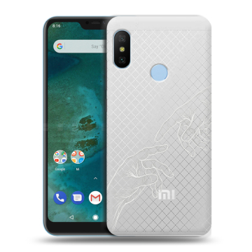 Пластиковый чехол на Xiaomi Mi A2 Lite с принтом Сотворение мира Пластиковый чехол на Xiaomi Mi A2 Lite с принтом Сотворение мира