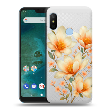 Пластиковый чехол на Xiaomi Mi A2 Lite с принтом Цветы Пластиковый чехол на Xiaomi Mi A2 Lite с принтом Цветы