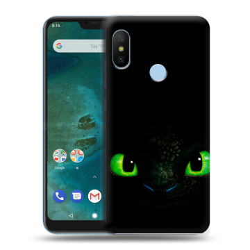 Пластиковый чехол на Xiaomi Mi A2 Lite с принтом Как приручить дракона Пластиковый чехол на Xiaomi Mi A2 Lite с принтом Как приручить дракона