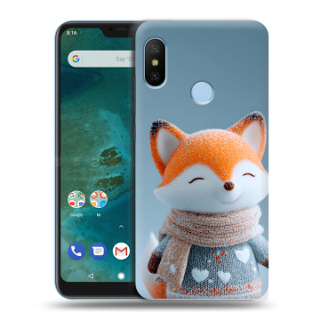 Пластиковый чехол на Xiaomi Mi A2 Lite с принтом Лиса Пластиковый чехол на Xiaomi Mi A2 Lite с принтом Лиса