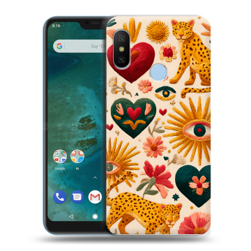 Пластиковый чехол на Xiaomi Mi A2 Lite с принтом Модный принт Пластиковый чехол на Xiaomi Mi A2 Lite с принтом Модный принт