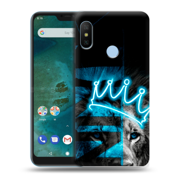 Пластиковый чехол на Xiaomi Mi A2 Lite с принтом Король лев