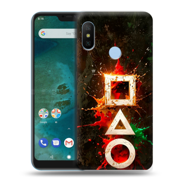 Пластиковый чехол на Xiaomi Mi A2 Lite с принтом Squid Game Игра кальмара Пластиковый чехол на Xiaomi Mi A2 Lite с принтом Squid Game Игра кальмара