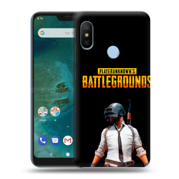 Пластиковый чехол на Xiaomi Mi A2 Lite с принтом PUGB ПАГБ Пластиковый чехол на Xiaomi Mi A2 Lite с принтом PUGB ПАГБ