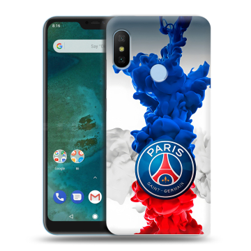 Пластиковый чехол на Xiaomi Mi A2 Lite с принтом PSG ПСЖ