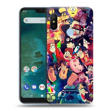Пластиковый чехол на Xiaomi Mi A2 Lite с принтом Gravity Falls Гравити Фолз Пластиковый чехол на Xiaomi Mi A2 Lite с принтом Gravity Falls Гравити Фолз