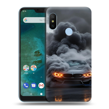 Пластиковый чехол на Xiaomi Mi A2 Lite с принтом BMW БМВ