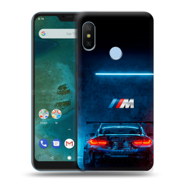 Пластиковый чехол на Xiaomi Mi A2 Lite с принтом BMW БМВ Пластиковый чехол на Xiaomi Mi A2 Lite с принтом BMW БМВ