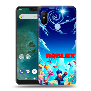 Пластиковый чехол на Xiaomi Mi A2 Lite с принтом Roblox Роблокс Пластиковый чехол на Xiaomi Mi A2 Lite с принтом Roblox Роблокс