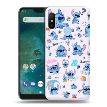 Пластиковый чехол на Xiaomi Mi A2 Lite с принтом Лило и Стич