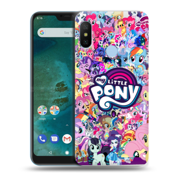 Пластиковый чехол на Xiaomi Mi A2 Lite с принтом My little pony Дружба чудо Пластиковый чехол на Xiaomi Mi A2 Lite с принтом My little pony Дружба чудо