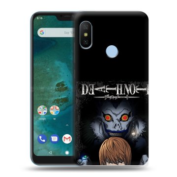 Пластиковый чехол на Xiaomi Mi A2 Lite с принтом Death note Тетрадь смерти