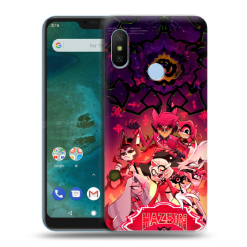 Пластиковый чехол на Xiaomi Mi A2 Lite с принтом Hazbin Hotel Отель Хазбин Пластиковый чехол на Xiaomi Mi A2 Lite с принтом Hazbin Hotel Отель Хазбин