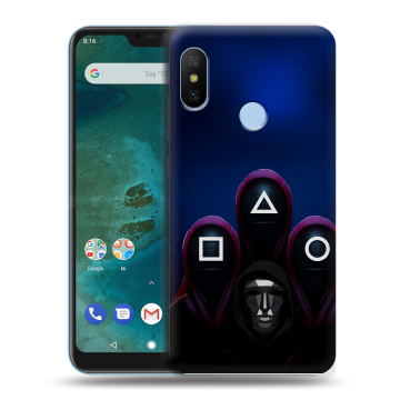 Пластиковый чехол на Xiaomi Mi A2 Lite с принтом Игра Кальмара