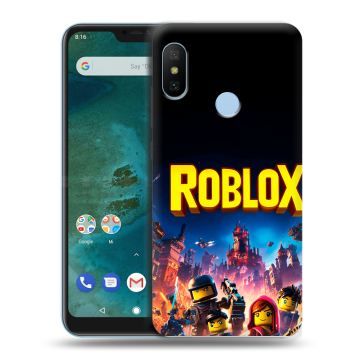 Пластиковый чехол на Xiaomi Mi A2 Lite с принтом Roblox Роблокс Пластиковый чехол на Xiaomi Mi A2 Lite с принтом Roblox Роблокс