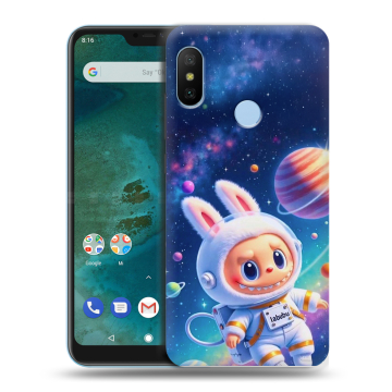 Пластиковый чехол на Xiaomi Mi A2 Lite с принтом Labubu Лабубу Пластиковый чехол на Xiaomi Mi A2 Lite с принтом Labubu Лабубу