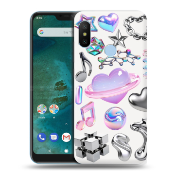 Пластиковый чехол на Xiaomi Mi A2 Lite с принтом Y2K Пластиковый чехол на Xiaomi Mi A2 Lite с принтом Y2K