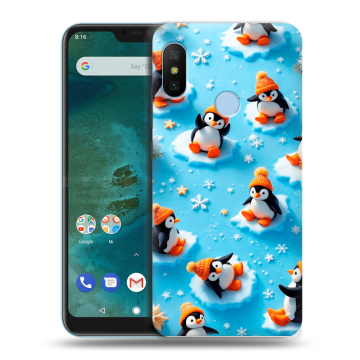 Пластиковый чехол на Xiaomi Mi A2 Lite с принтом Новый год