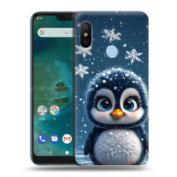 Пластиковый чехол на Xiaomi Mi A2 Lite с принтом Новый год