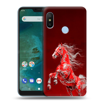 Пластиковый чехол на Xiaomi Mi A2 Lite с принтом Новый год