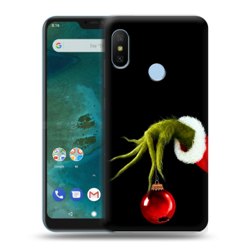 Пластиковый чехол на Xiaomi Mi A2 Lite с принтом Новый год Гринч