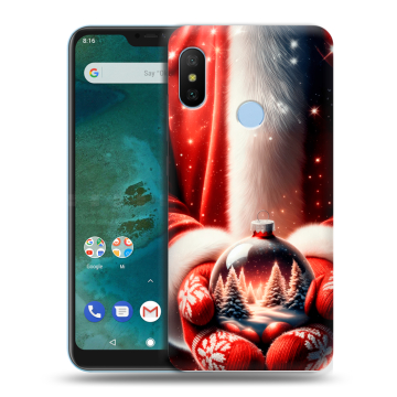 Пластиковый чехол на Xiaomi Mi A2 Lite с принтом Новый год