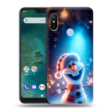 Пластиковый чехол на Xiaomi Mi A2 Lite с принтом Новый год