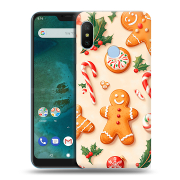Пластиковый чехол на Xiaomi Mi A2 Lite с принтом Новый год