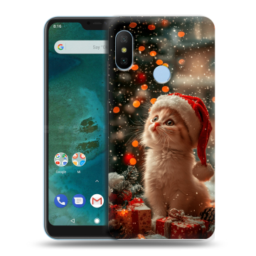 Пластиковый чехол на Xiaomi Mi A2 Lite с принтом Новый год