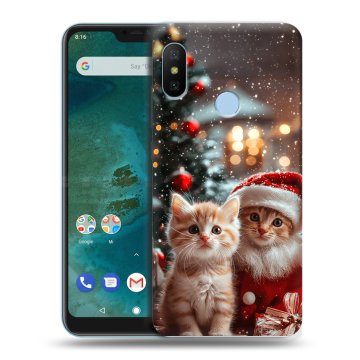 Пластиковый чехол на Xiaomi Mi A2 Lite с принтом Новый год