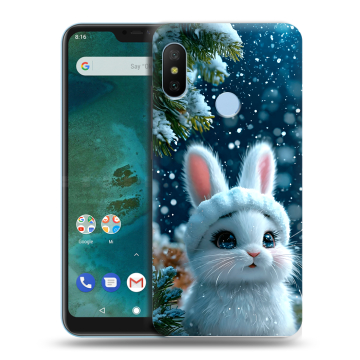 Пластиковый чехол на Xiaomi Mi A2 Lite с принтом Новый год
