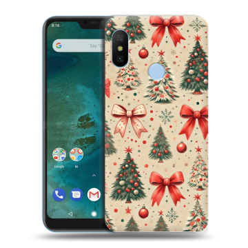 Пластиковый чехол на Xiaomi Mi A2 Lite с принтом Новый год