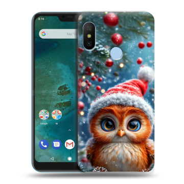 Пластиковый чехол на Xiaomi Mi A2 Lite с принтом Новый год