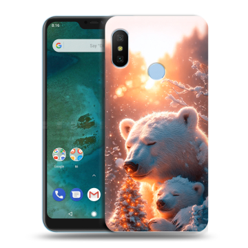 Пластиковый чехол на Xiaomi Mi A2 Lite с принтом Новый год